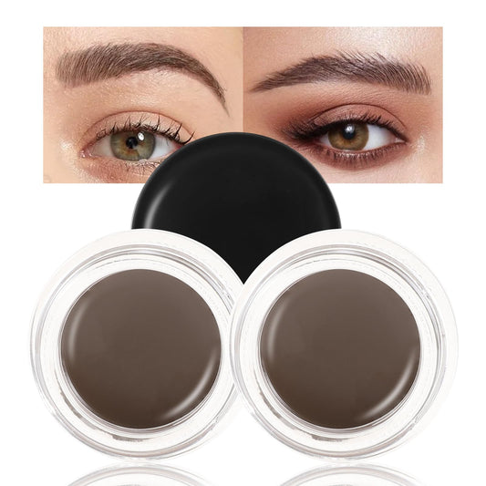 Boobeen eyebrow pomade cream packaging shown for easy on the go touch ups