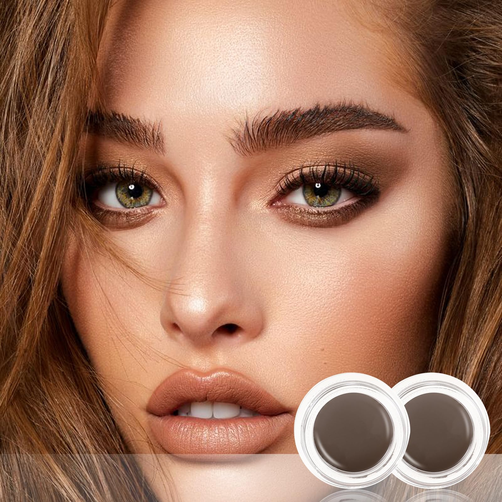 Boobeen light brown shade swatch for warm everyday brows