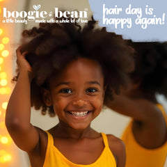 Boogie and Bean Rosemary Oil applied to the scalp for root-focused nourishment