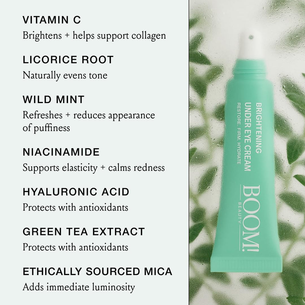 Boom Awaken lightweight vegan formula absorbs quickly for daily use.