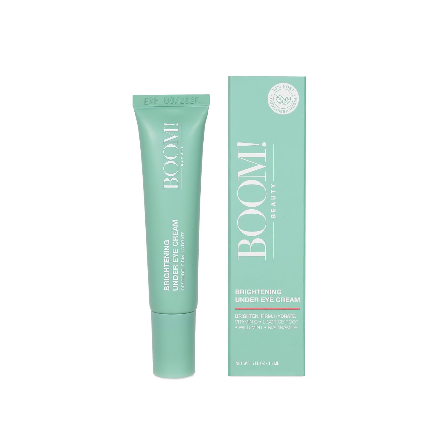 Boom Awaken retail display conveys refreshing, spa-like under-eye care.