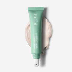 Boom Awaken under-eye cream cooling application reduces puffiness for a refreshed look.