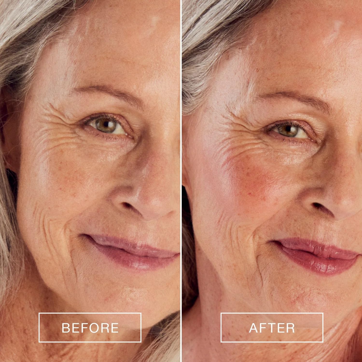 Glo moisturizer hydrates skin and smooths dry areas.