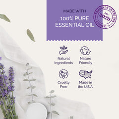 Bootleg Bath lavender-tablets-closeup showing pure essential oils for calm routine.