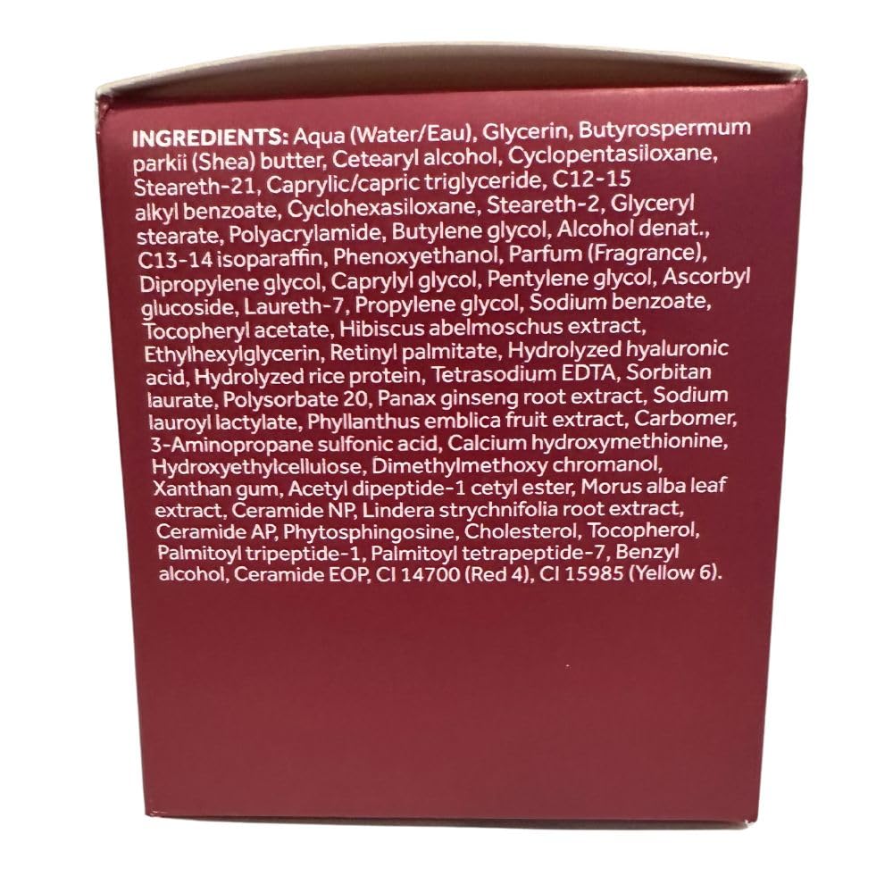 Boots No7 Restore and Renew night cream swatch on skin shows even tone.