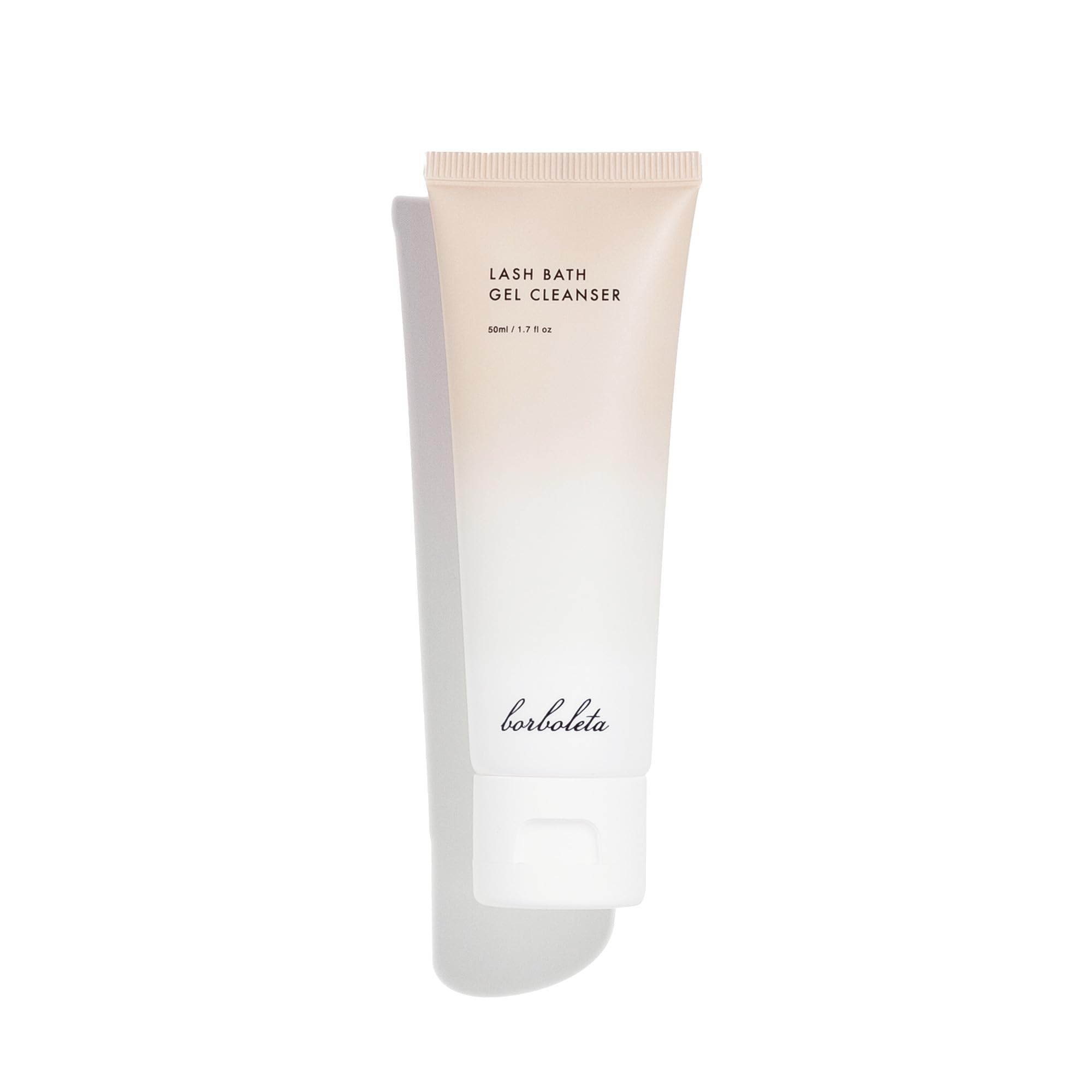 Borboleta Lash Bath Gel Cleanser bottle pour for gentle lash extension cleaning