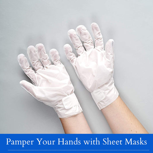 Borghese Deep Hydration hand mask sheets ready for immediate moisture on dry hands.