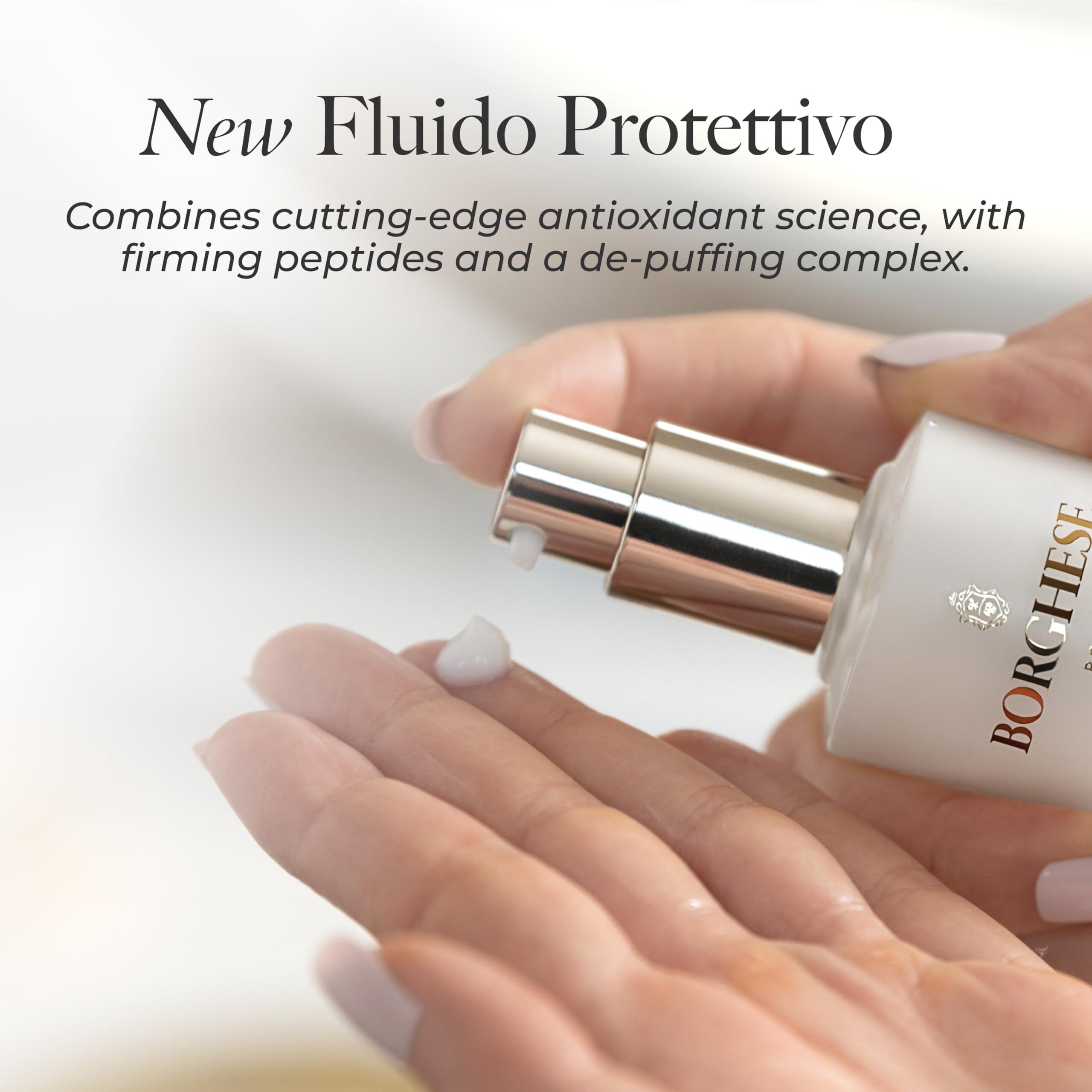 Borghese Eye Lift massaging motion boosts circulation around eyes.