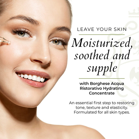 Close-up of Borghese hydrating concentrate texture for quick absorption