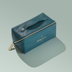 Borghese travel bag with set keeps products organized during trips.