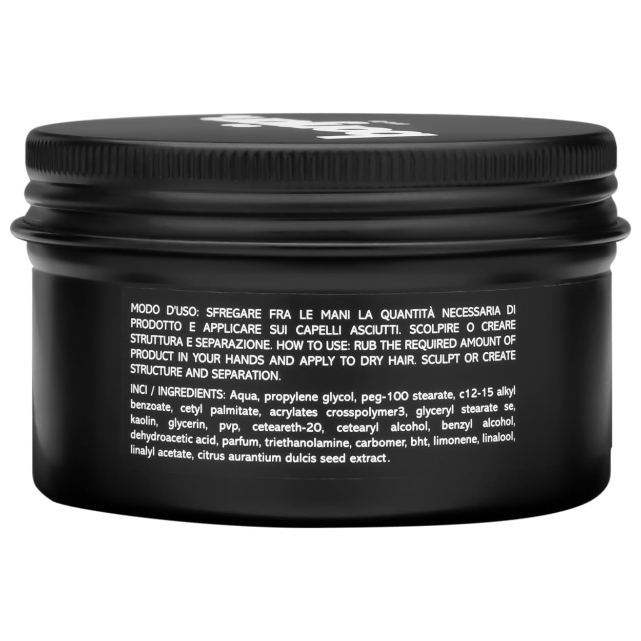 Borijan Form Pomade packaging display demonstrates compact 100 ml tin