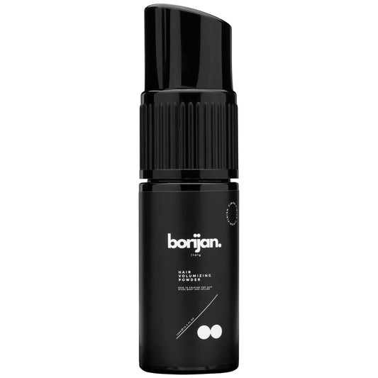 Borijan Volumizing Hair Powder front-pack view for instant lift and fuller-looking hair.