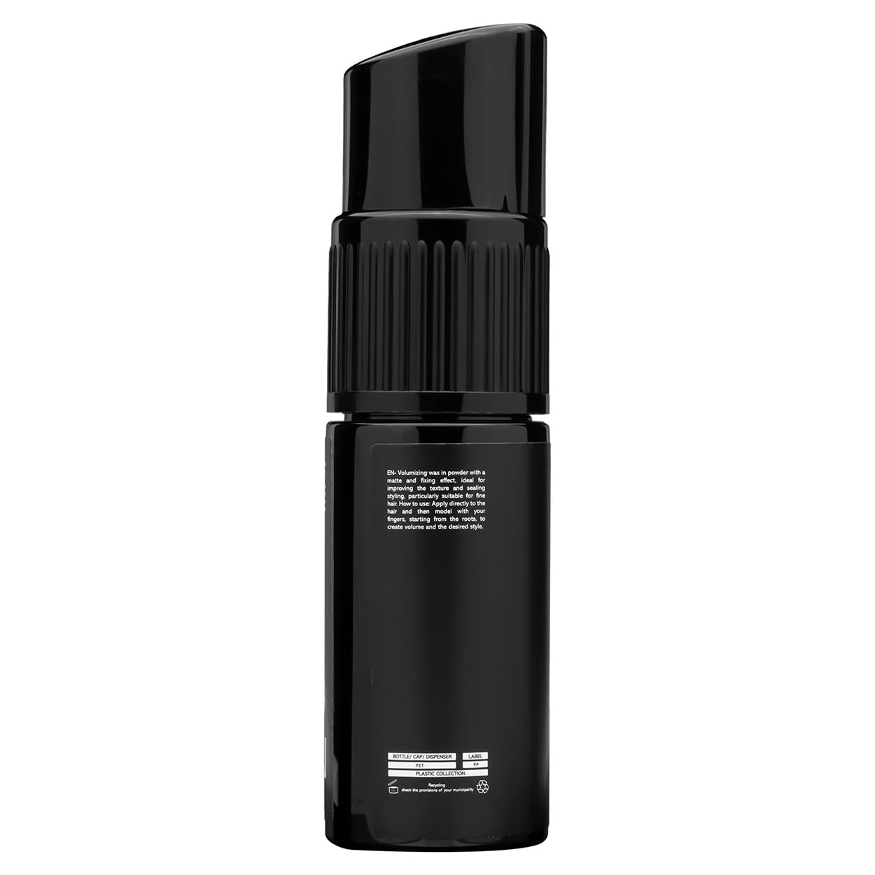 Borijan Volumizing Hair Powder top view highlighting lightweight texture and root lift.