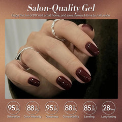 Born Pretty Autumn collection with base and top coat is shown for durable results.