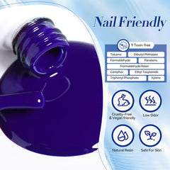 Born Pretty light sky blue gel polish provides delicate, versatile daytime shade.