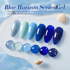Born Pretty sky blue gel polish delivers a fresh spring look with smooth coverage.