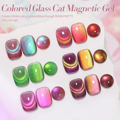 Born Pretty blue cat-eye gel polish delivers depth and sparkle.