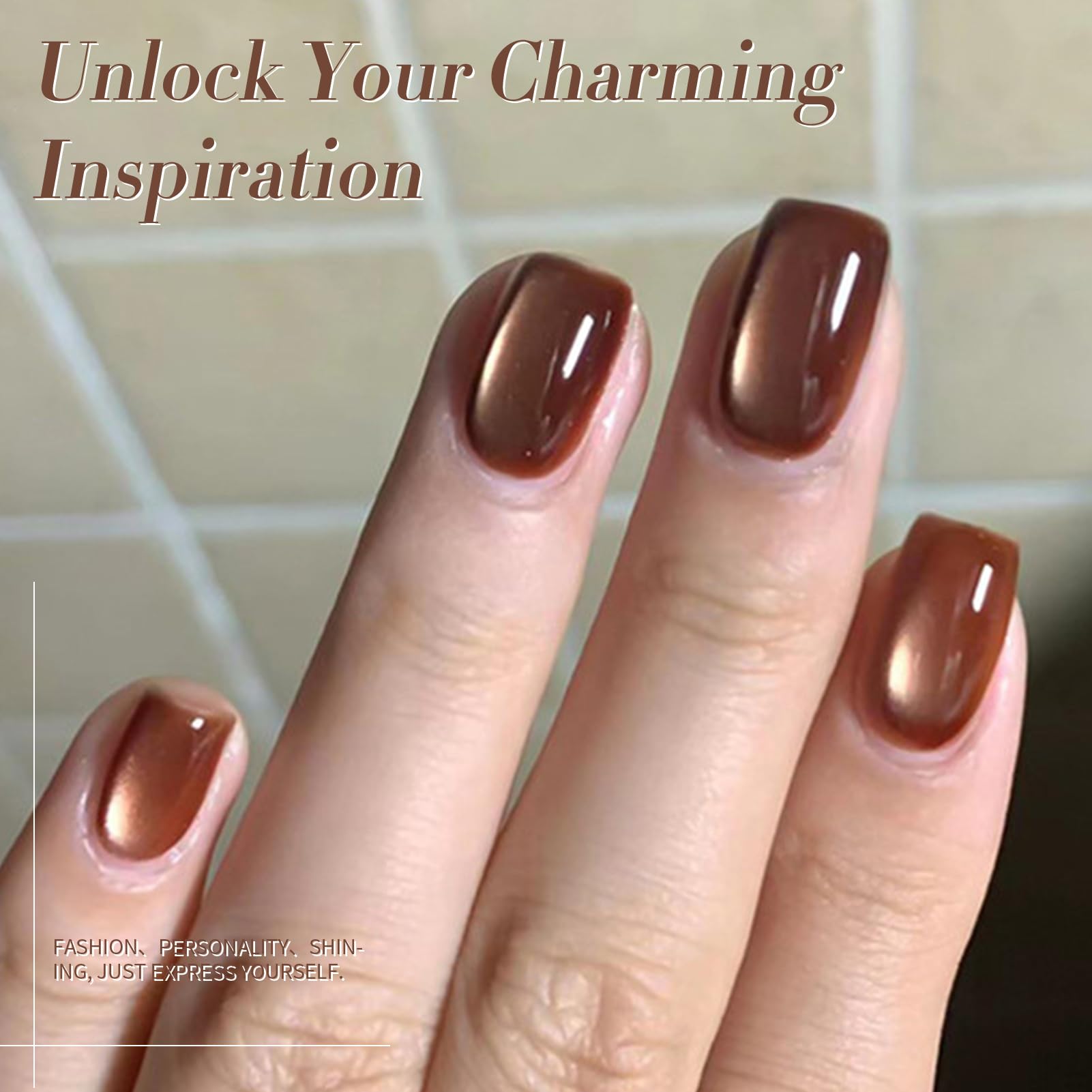 Gray shade offering versatile, chic manicure.