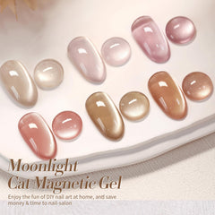 Born Pretty Cat Magnetic Eye Gel Nail Polish Glitter highlights holographic depth