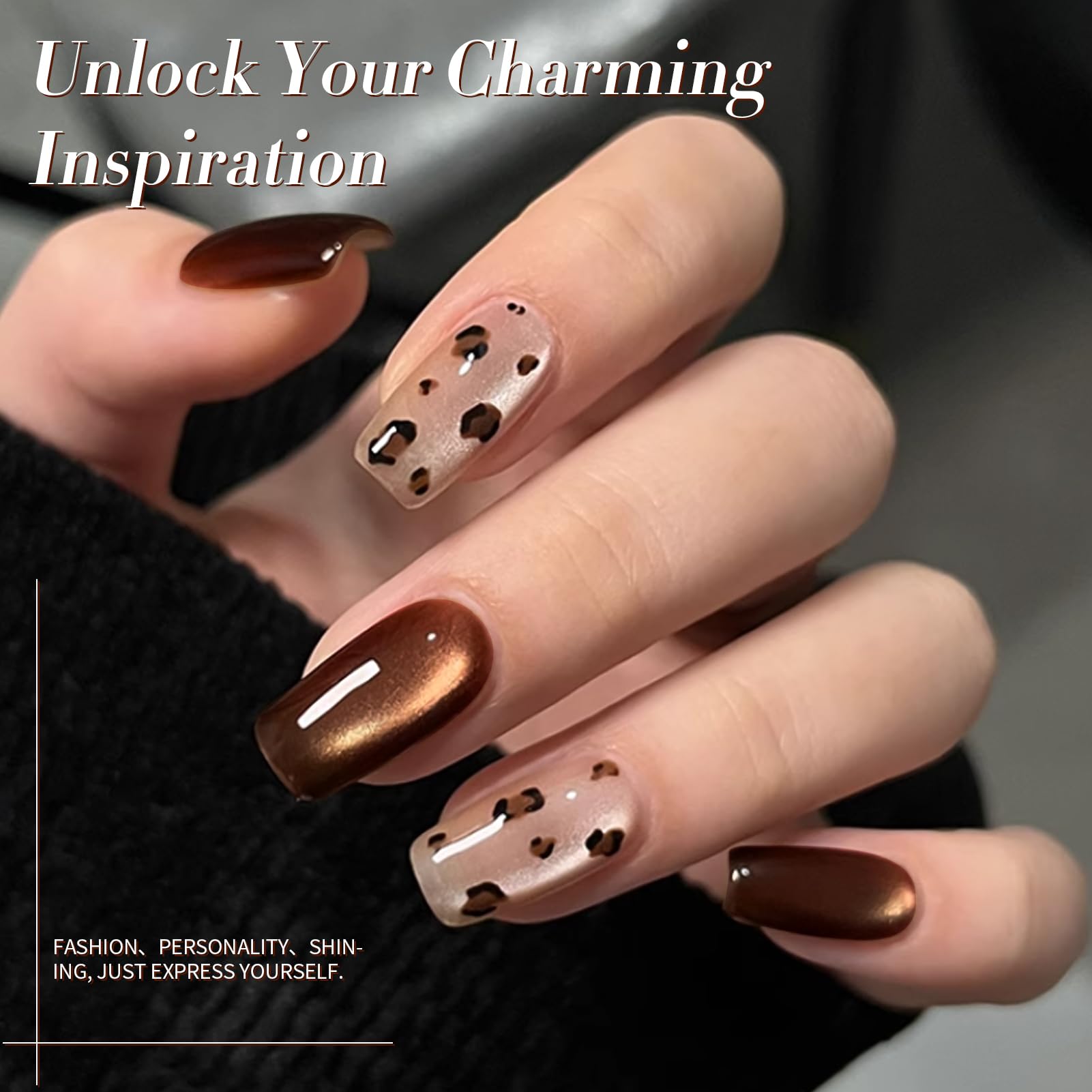 Born Pretty Cat Magnetic Eye Gel Nail Polish red swatch demonstrates bold color and magnetic sparkle