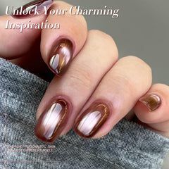 Born Pretty Cat Magnetic Eye gel nail polish swatches in fall and winter tones.