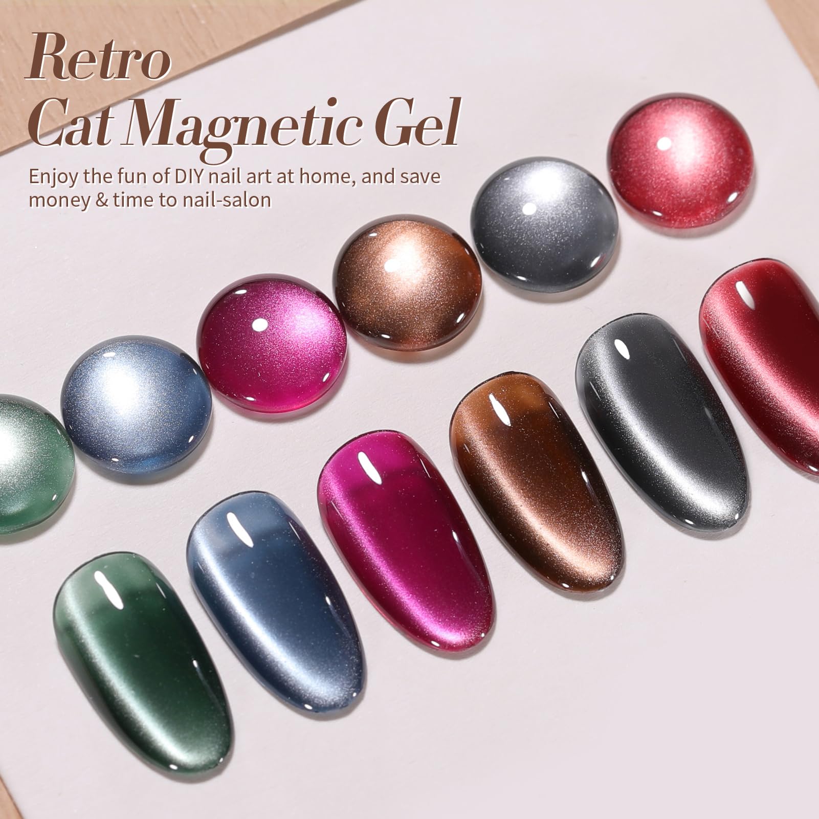 Gift-ready Born Pretty retro cat collection for at-home manicure.