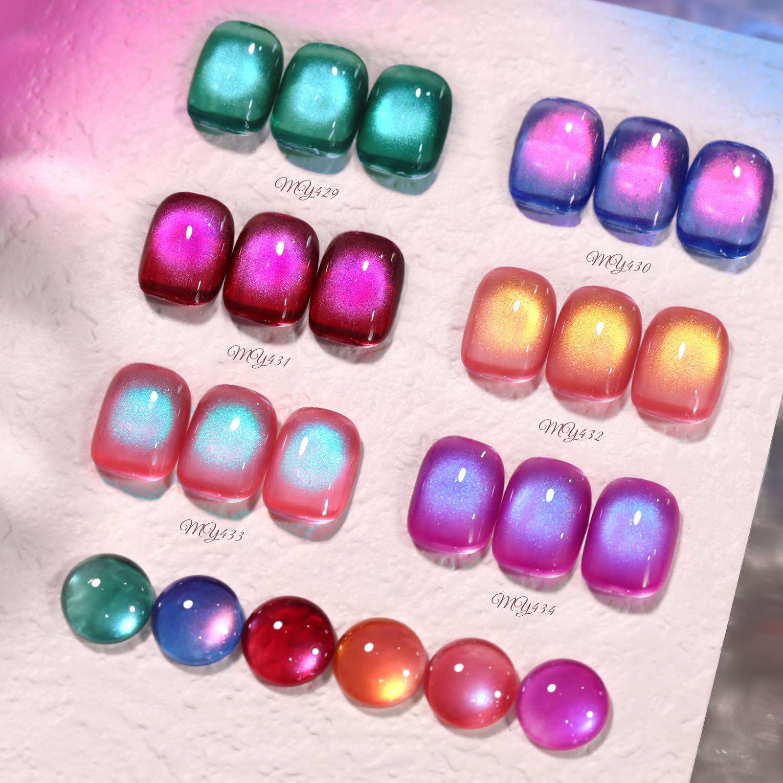 Born Pretty Cat Magnetic Eye Gel Pink bottle delivers vibrant shimmer for DIY nails.