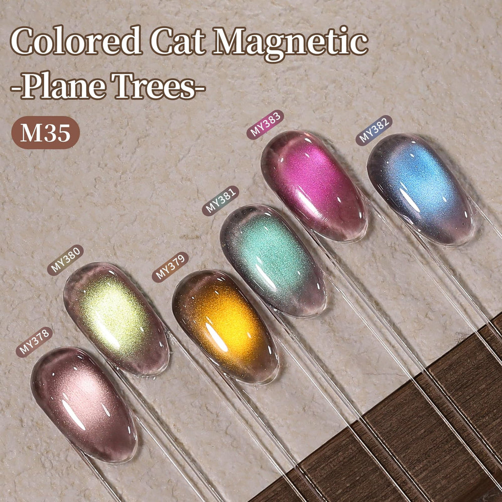 Born Pretty Cat Magnetic Eye Gel Set green glitter swatches for bold nails.