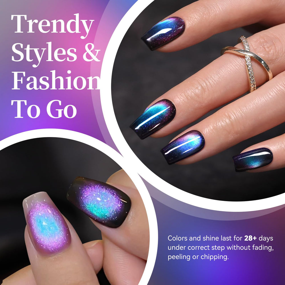 Born Pretty Cat Magnetic Eye pink gel polish for bright DIY nails