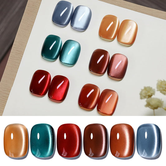 Born Pretty cat magnetic eye gel polish collection with vivid magnetic shimmer