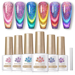 Born Pretty cat magnetic gel nail polish box shows packaging for gifting