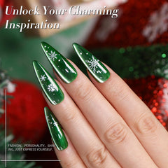 Born Pretty Christmas Cat Magnetic Eye Gel Nail Polish in blue for bold holiday nails.