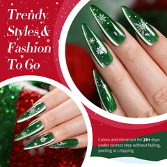 Born Pretty Christmas Cat Magnetic Eye Gel Nail Polish glitter finish adds holiday sparkle.