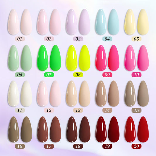 Born Pretty color swatches show pastel and neon shades for creative nail art