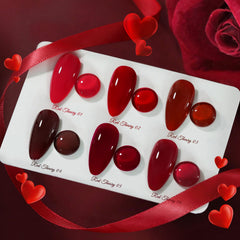 Born Pretty gel polish pack showing contents for six bottles