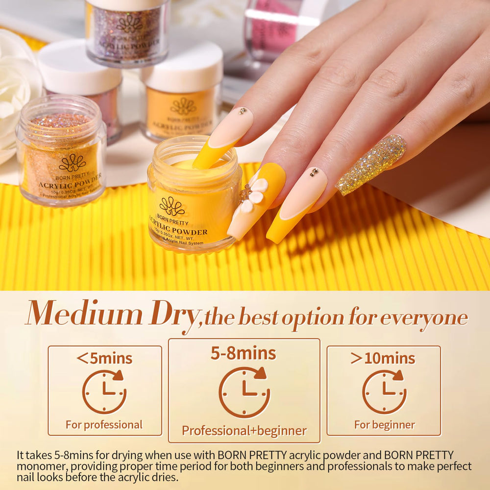 Born Pretty at-home manicure setup with kit components and easy-to-follow steps.