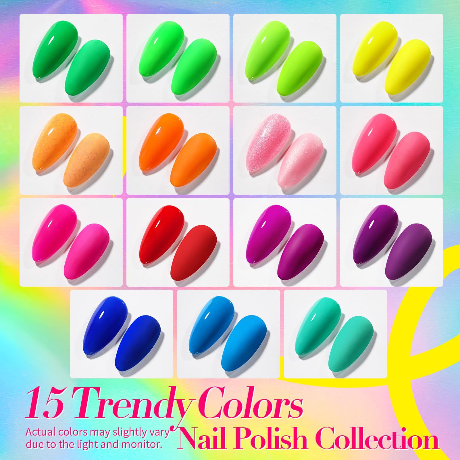 Born Pretty easy-to-use neon nail polish kit for beginners