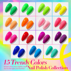 Born Pretty easy-to-use neon nail polish kit for beginners