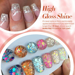 Born Pretty glitter sequins gel polish holiday design set for gift-ready manicures.