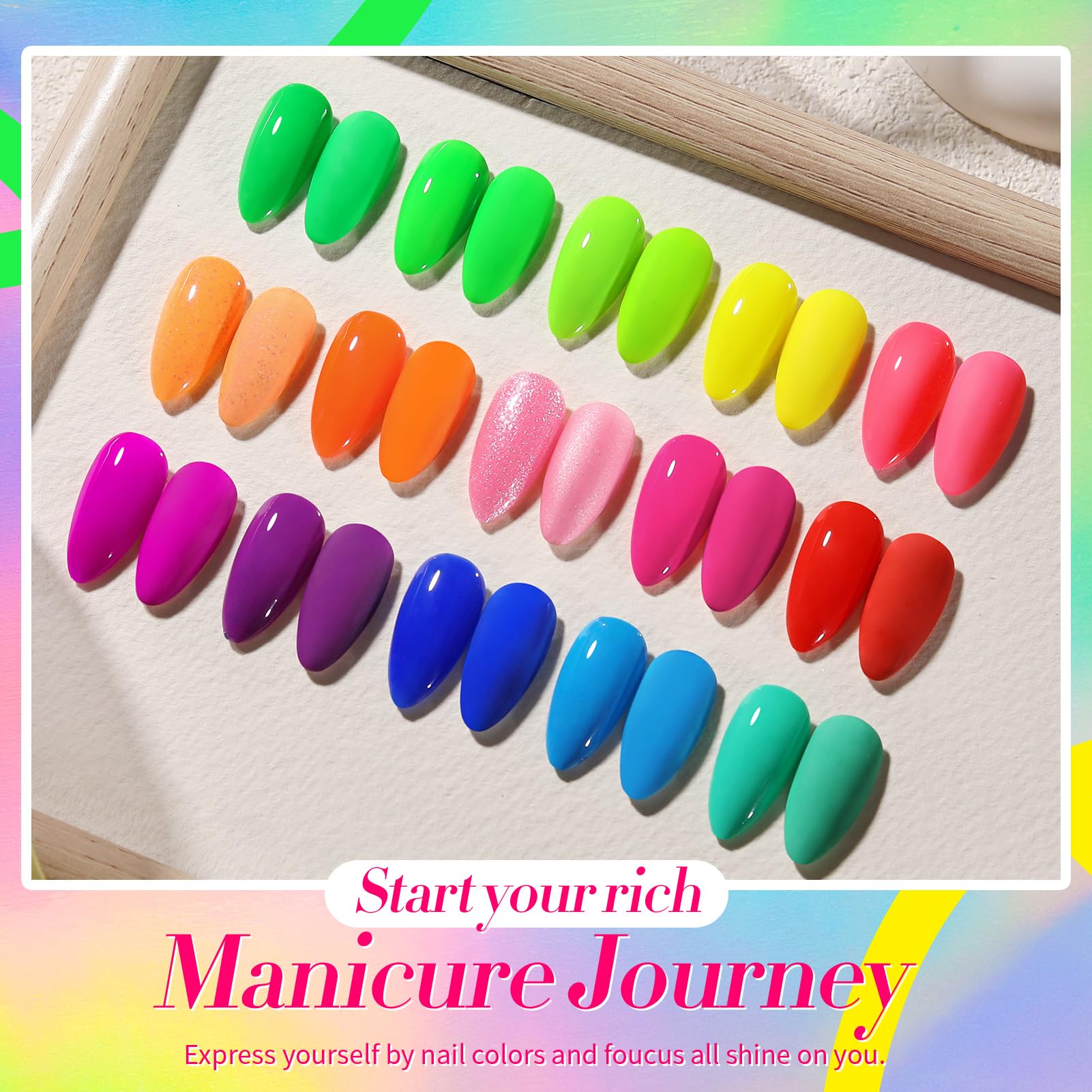 Born Pretty glossy neon polish offering a shiny finish for DIY nail art