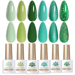 Born Pretty avocado green gel nail polish bottle for vibrant at-home manicures