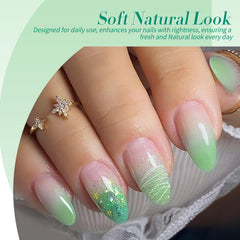 Born Pretty green jelly gel polish serves as a smooth DIY base.