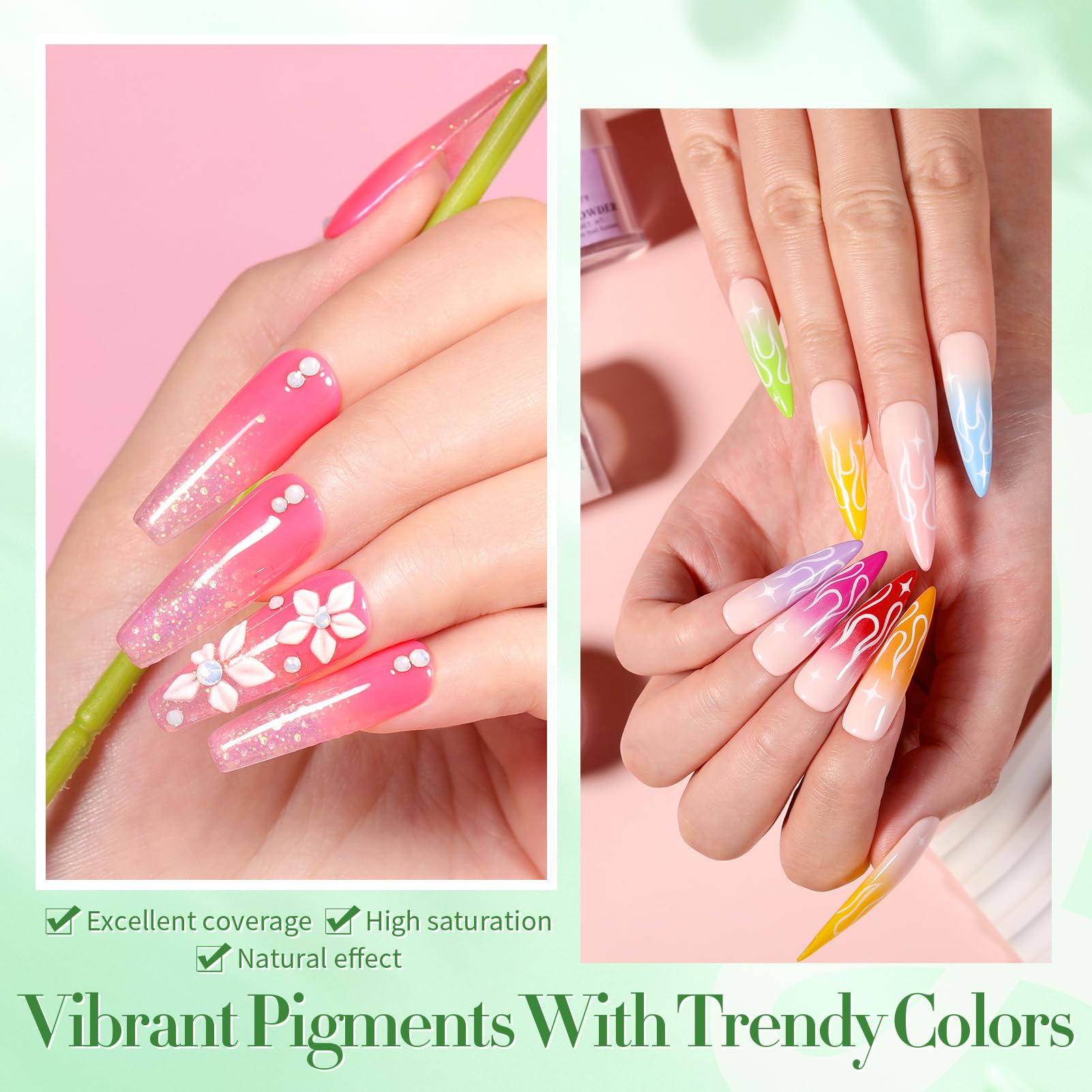 Born Pretty 11-free healthy formula highlights nail-friendly use.
