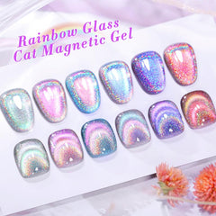 Born Pretty holographic glitter gel polish swatch on a manicure-ready surface.