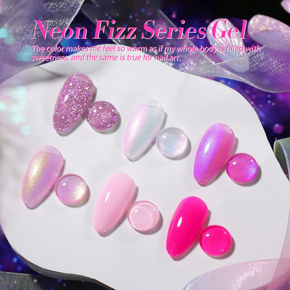 Born Pretty hot pink gel polish for vibrant everyday wear.