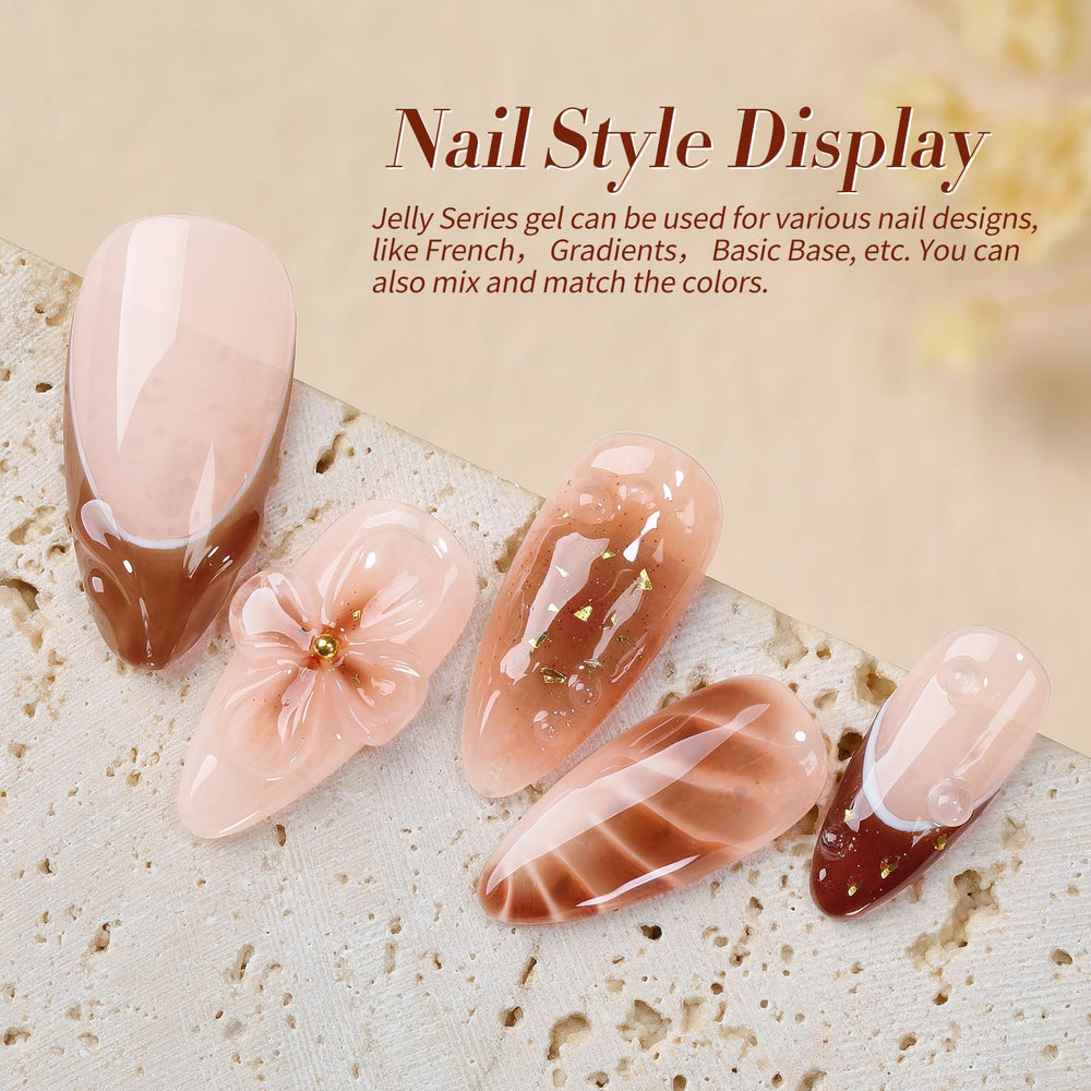 Born Pretty jelly gel nail polish set black for bold, dramatic nails