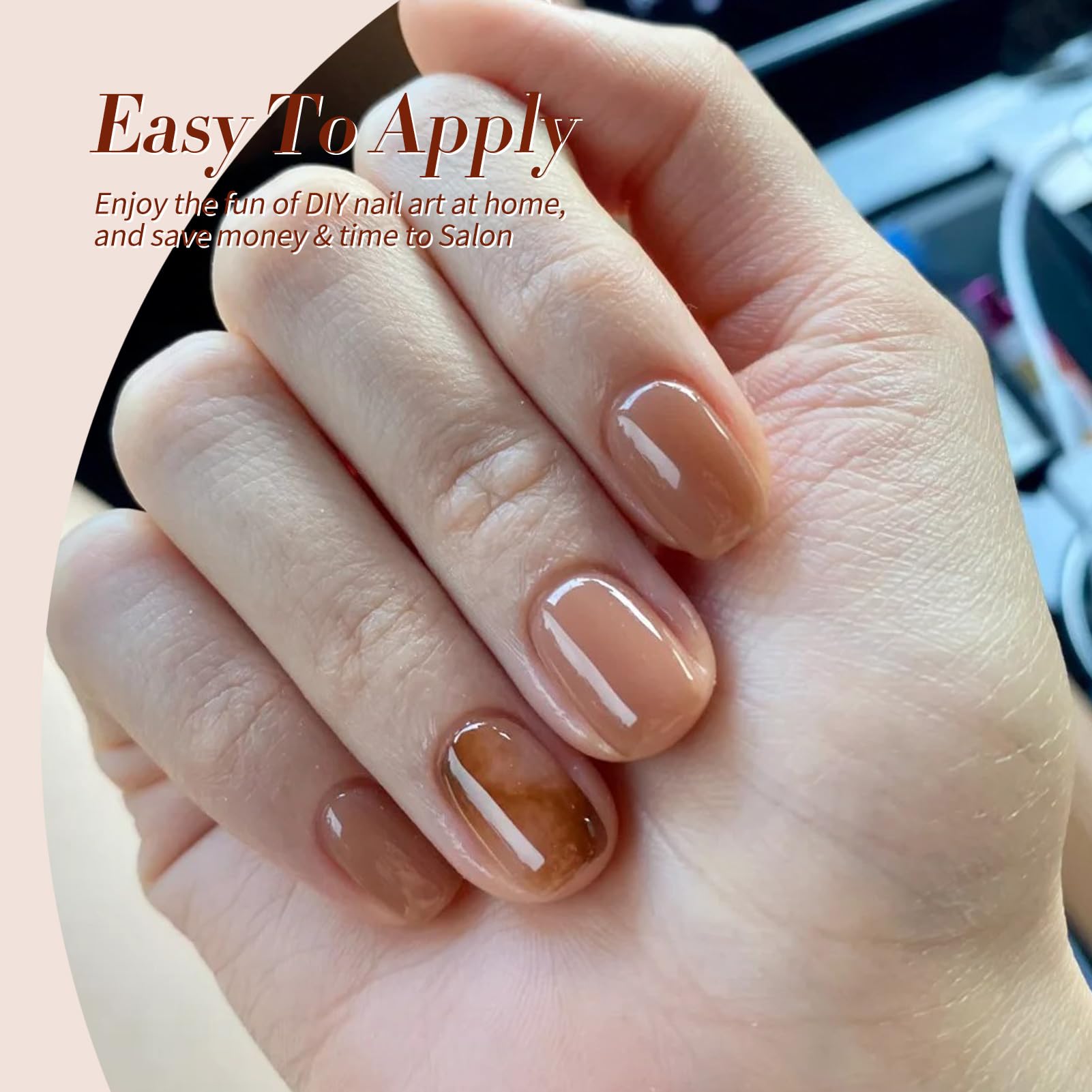 Born Pretty jelly gel nail polish set transparent as a clean base for art