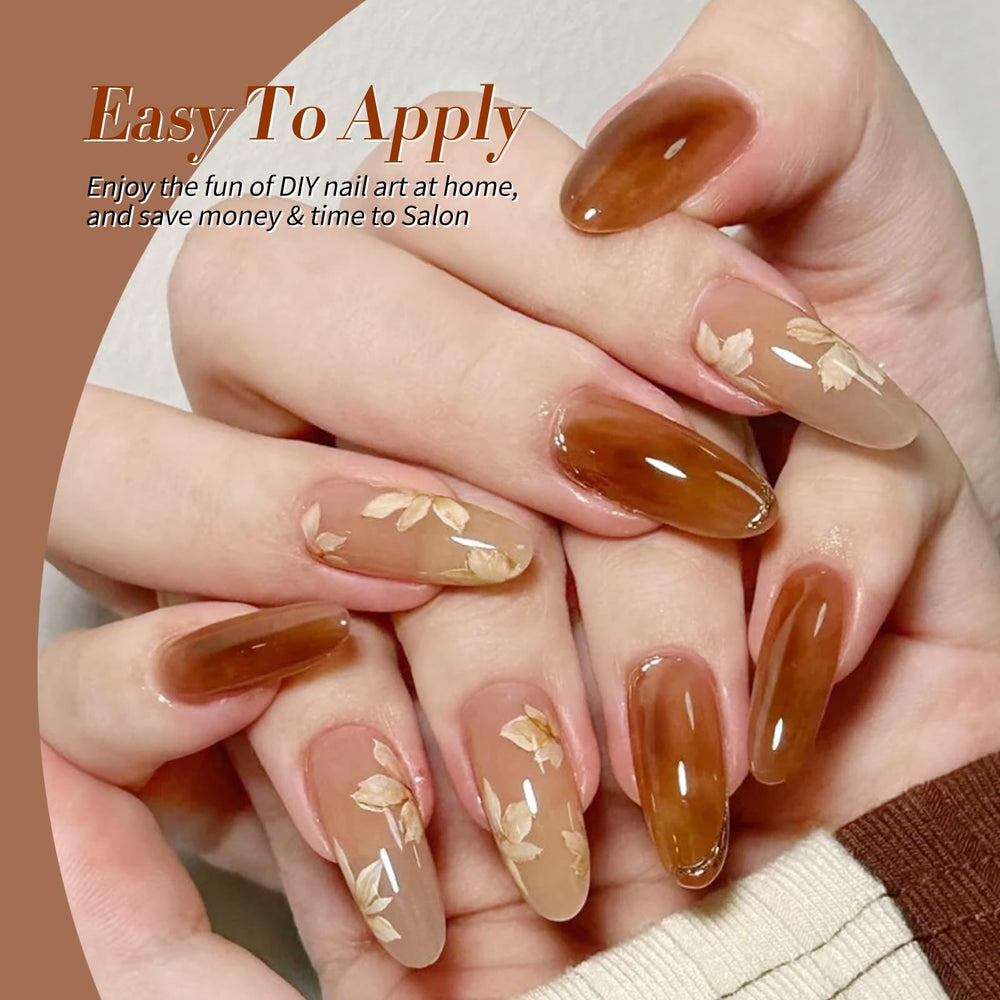 Born Pretty jelly gel orange bottle showcases vibrant hue for statement nails