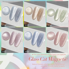Born Pretty Jelly Glass Bead texture close-up highlighting magnetic sparkle