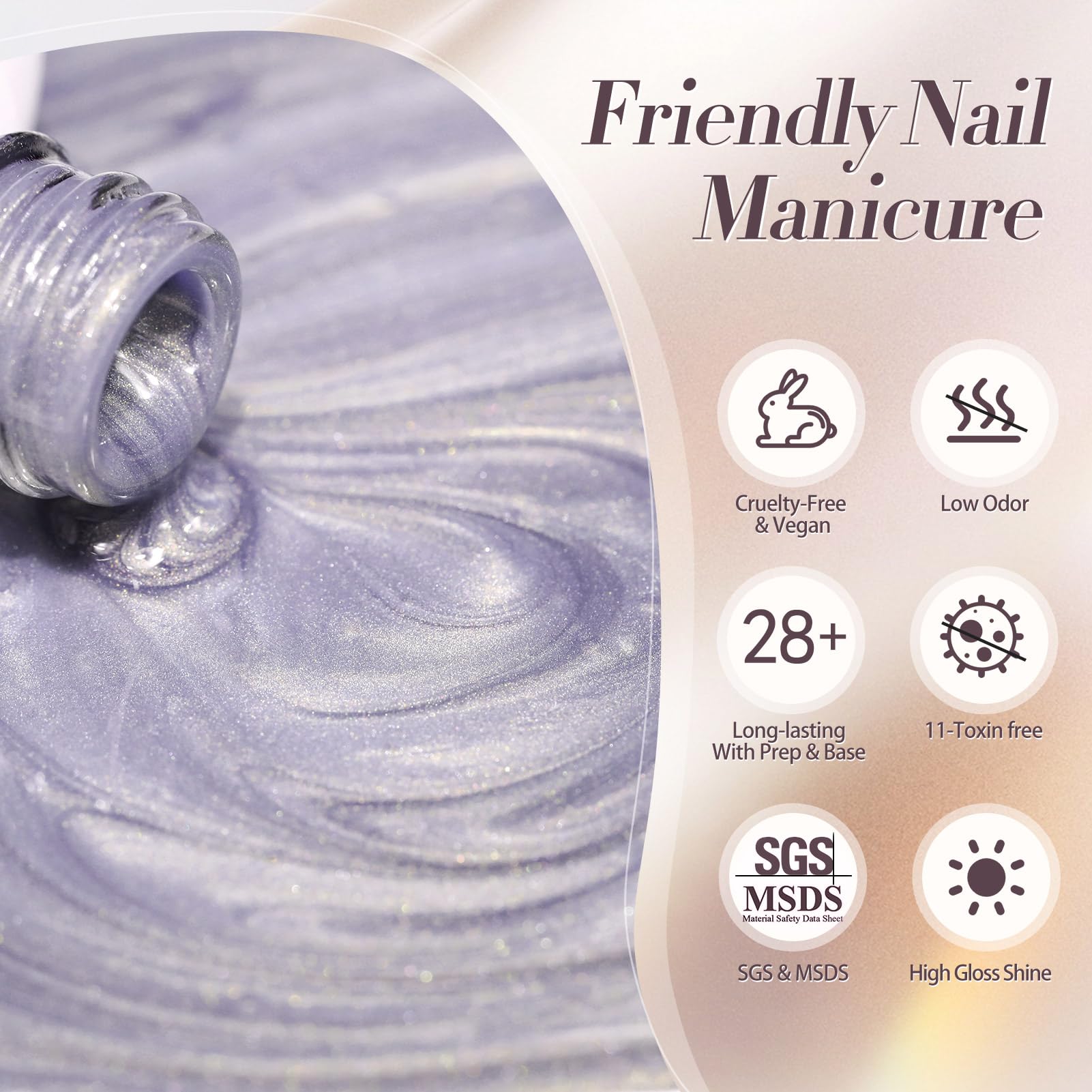 Born Pretty low odor gel polish designed for more comfortable use